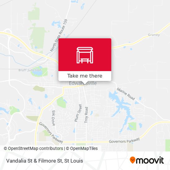 Vandalia St & Filmore St map