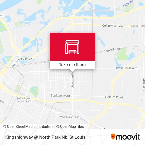 Kingshighway @ North Park Nb map