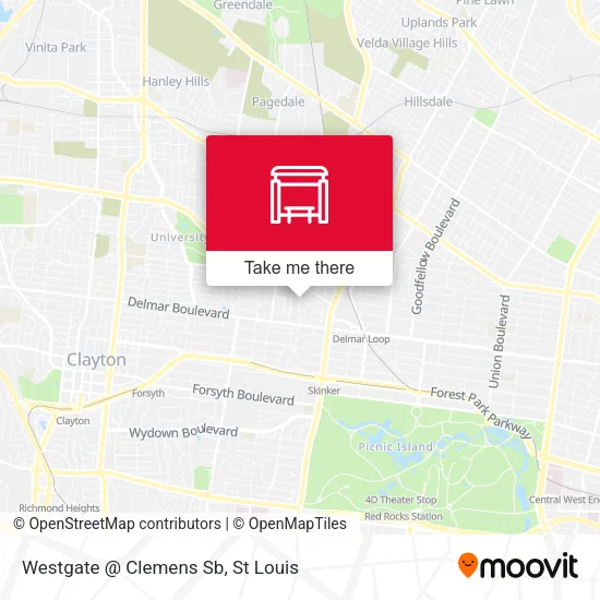 Westgate @ Clemens Sb map