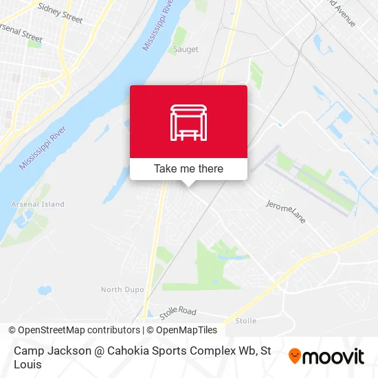 Camp Jackson @ Cahokia Sports Complex Wb map