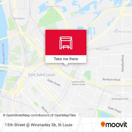 15th Street @ Winstanley Sb map