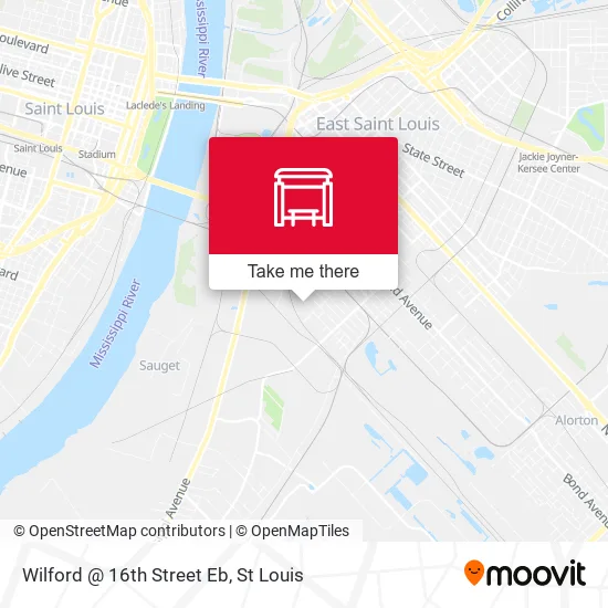Wilford @ 16th Street Eb map
