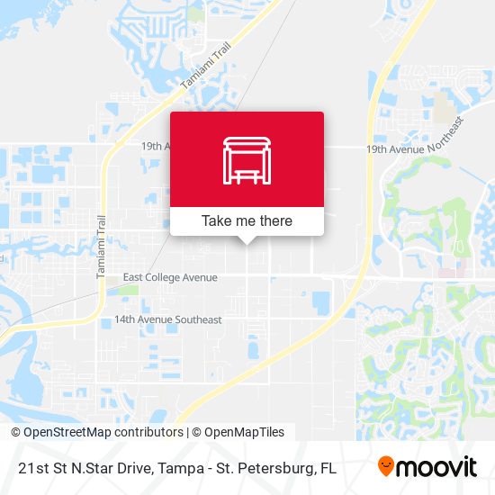 Mapa de 21st St N.Star Drive