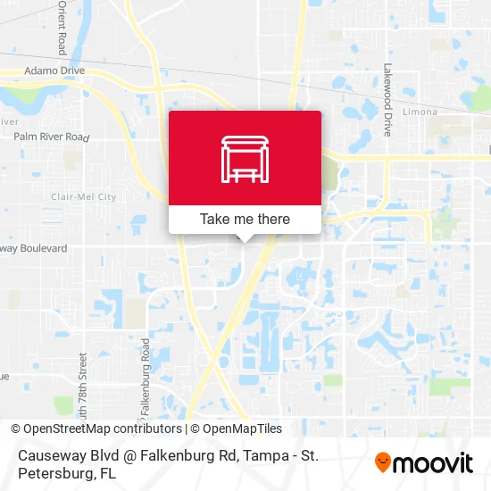 Causeway Blvd @ Falkenburg Rd map
