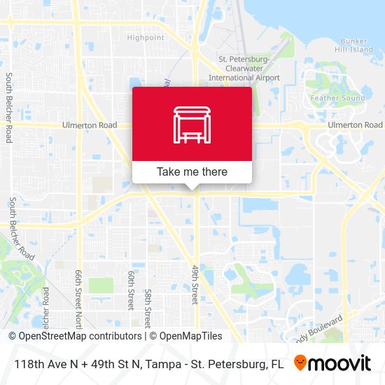 Mapa de 118th Ave N + 49th St N