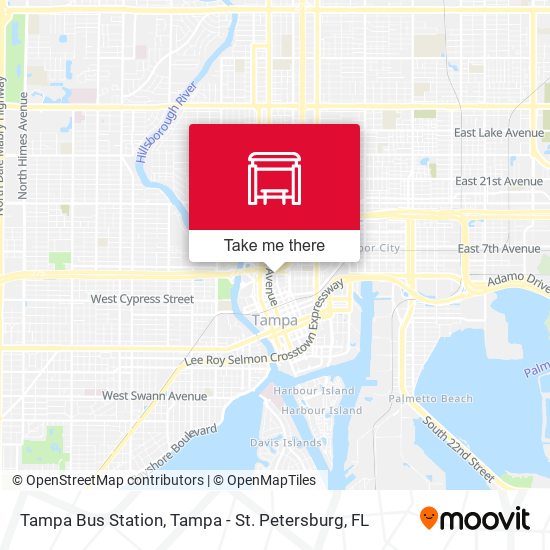 Mapa de Tampa Bus Station