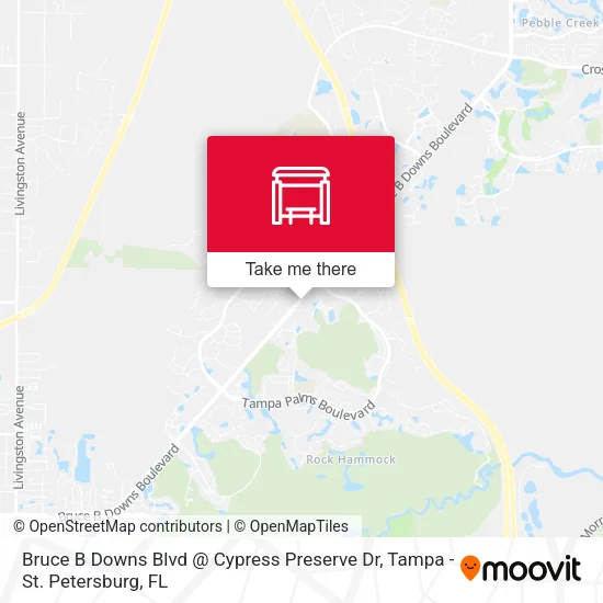 Bruce B Downs Blvd @ Cypress Preserve Dr map