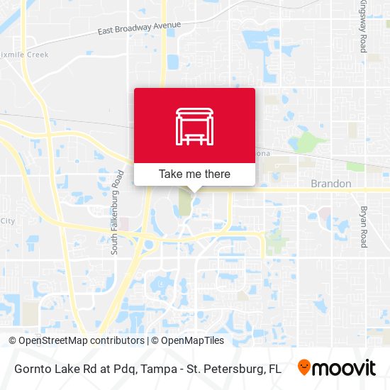 Gornto Lake Rd at Pdq map