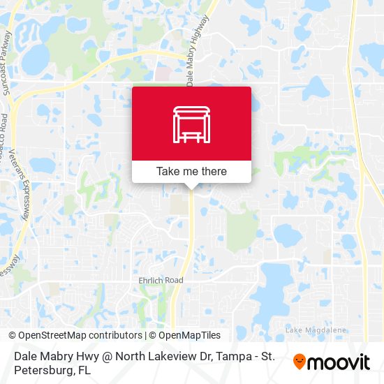 Dale Mabry Hwy @ North Lakeview Dr map