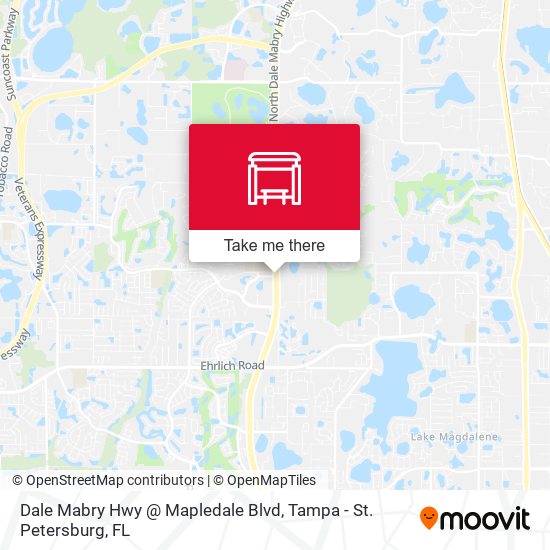 Dale Mabry Hwy @ Mapledale Blvd map