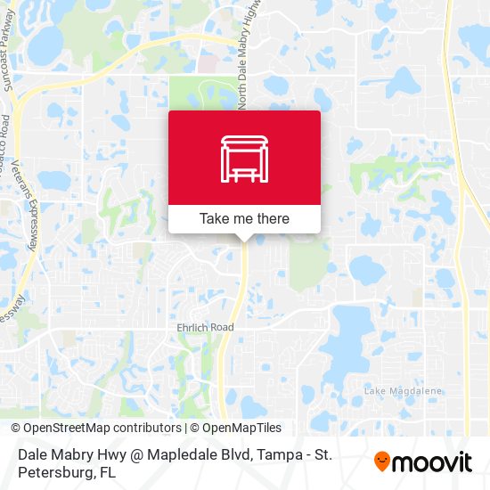Dale Mabry Hwy @ Mapledale Blvd map