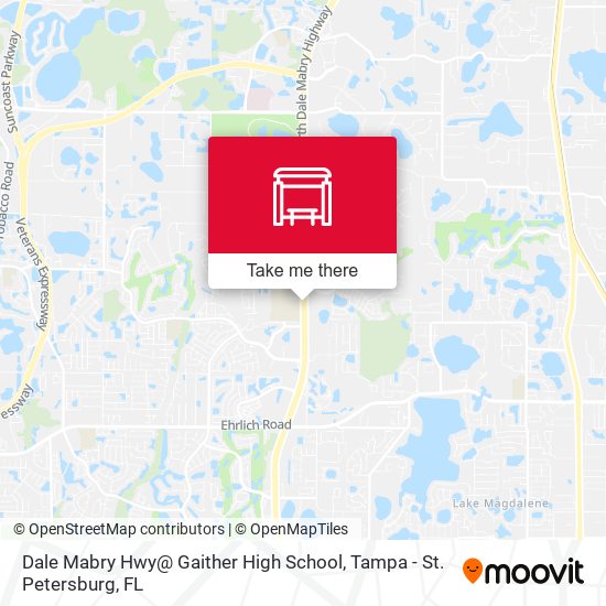 Dale Mabry Hwy@ Gaither High School map