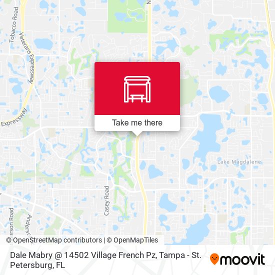 Dale Mabry @ 14502 Village French Pz map