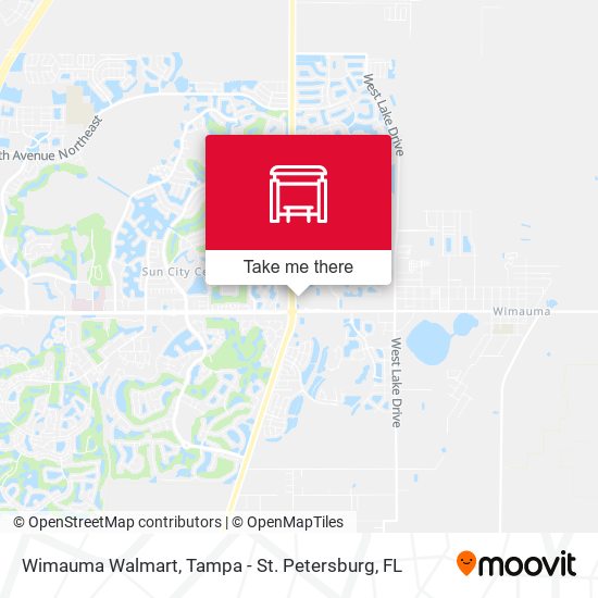Wimauma Walmart map