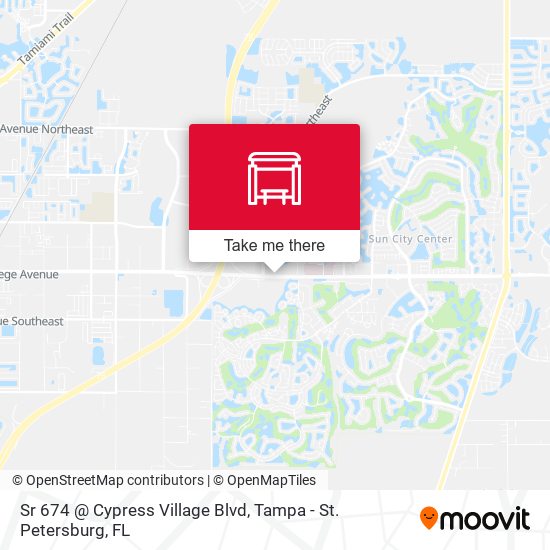 Sr 674 @ Cypress Village Blvd map