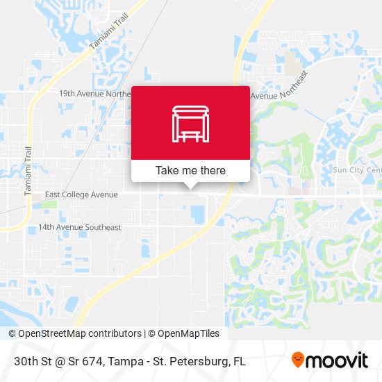 30th St @ Sr 674 map
