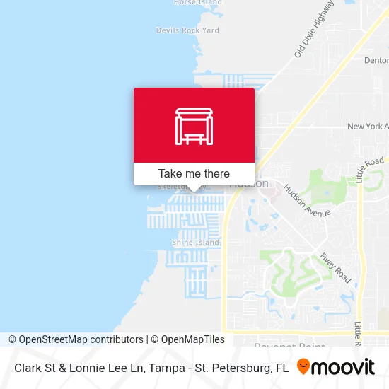 Clark St & Lonnie Lee Ln map