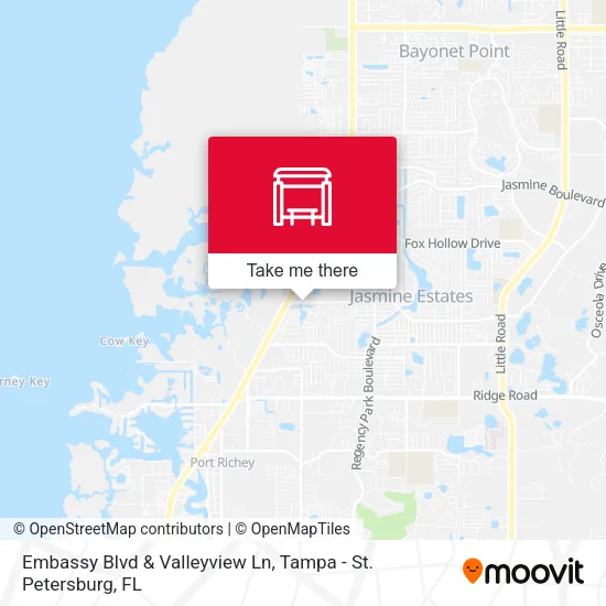 Embassy Blvd & Valleyview Ln map