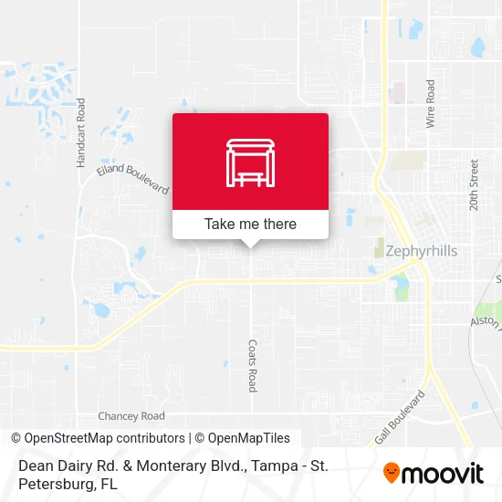 Dean Dairy Rd. & Monterary Blvd. map