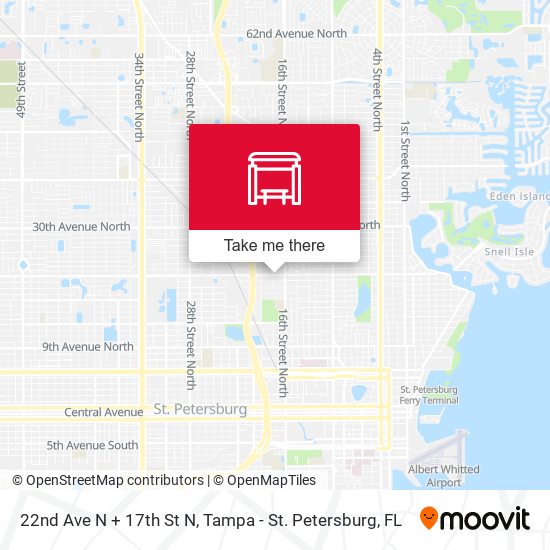 Mapa de 22nd Ave N + 17th St N