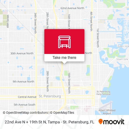 Mapa de 22nd Ave N + 19th St N