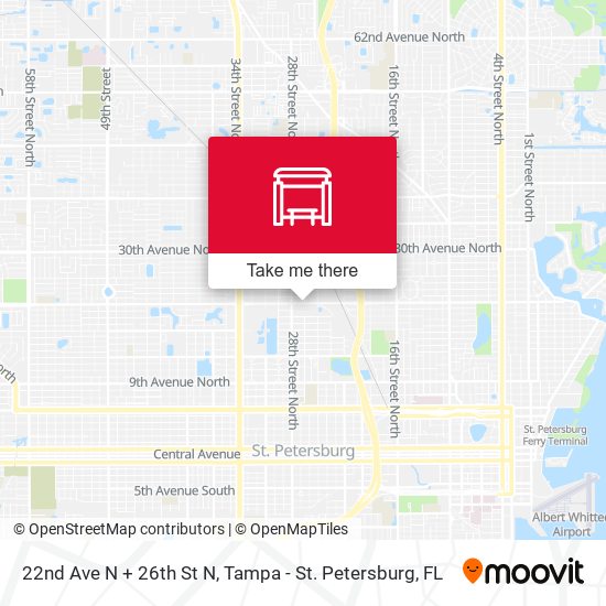 Mapa de 22nd Ave N + 26th St N