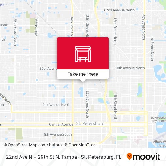 Mapa de 22nd Ave N + 29th St N