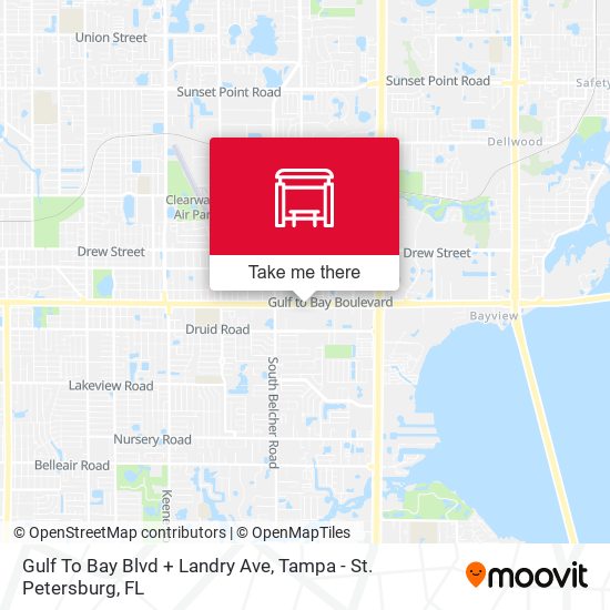 Gulf To Bay Blvd + Landry Ave map
