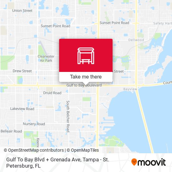 Mapa de Gulf To Bay Blvd + Grenada Ave