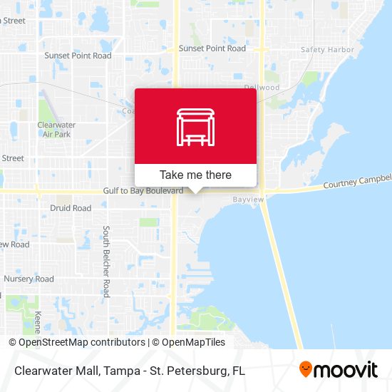 Mapa de Clearwater Mall