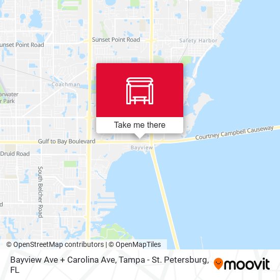 Mapa de Bayview Ave + Carolina Ave