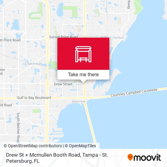 Drew St + Mcmullen Booth Road map