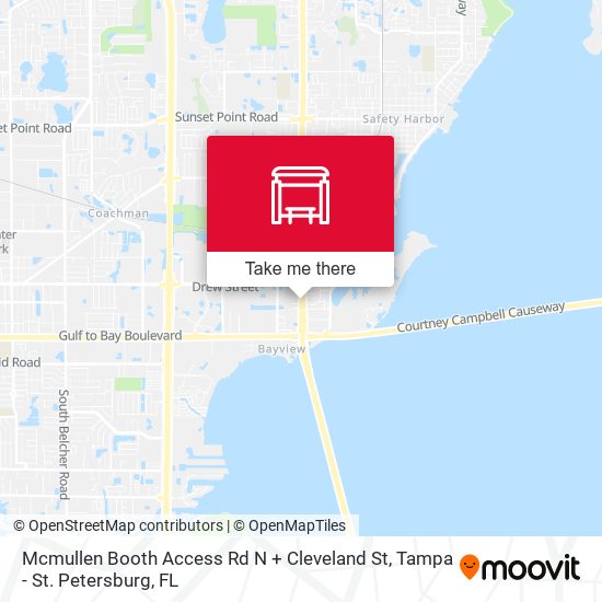 Mapa de Mcmullen Booth Access Rd N + Cleveland St