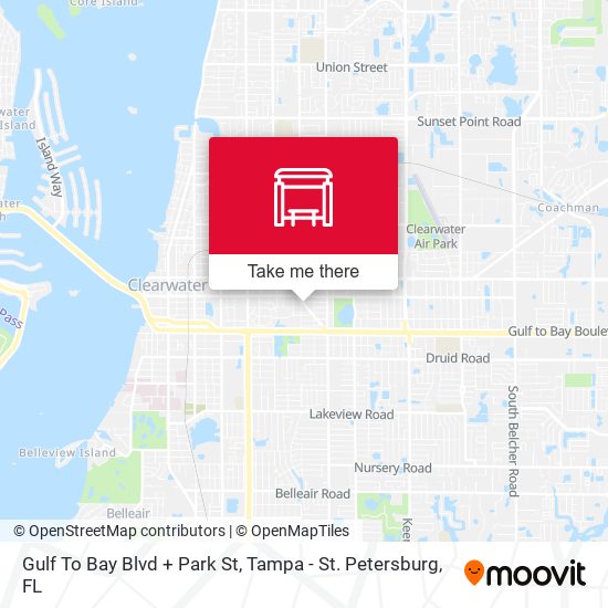Mapa de Gulf To Bay Blvd + Park St