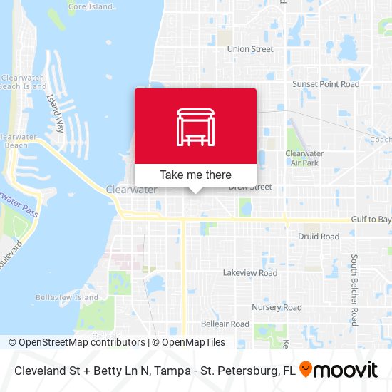 Mapa de Cleveland St + Betty Ln N