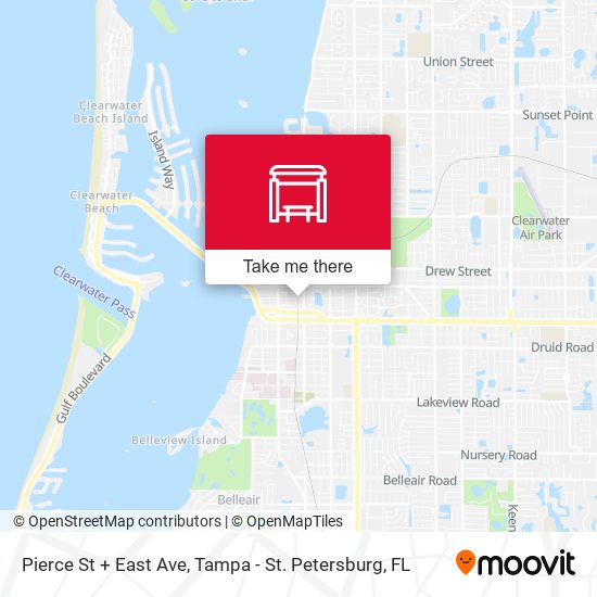 Pierce St + East Ave map