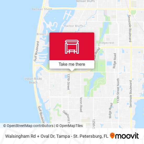 Mapa de Walsingham Rd + Oval Dr