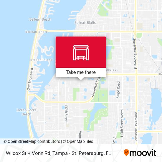Wilcox St + Vonn Rd map