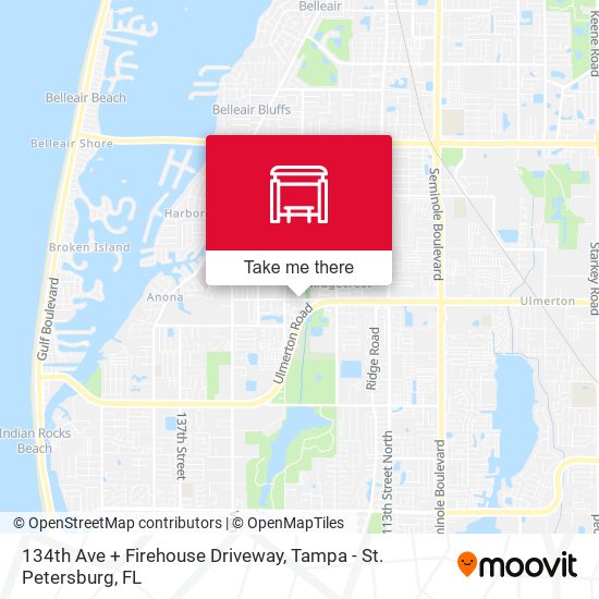 134th Ave + Firehouse Driveway map