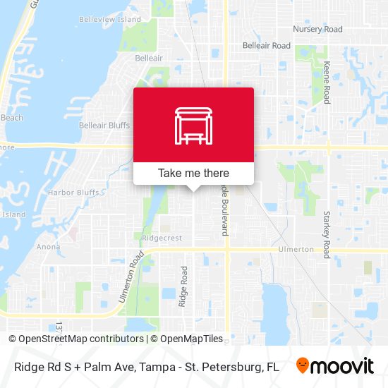 Ridge Rd S + Palm Ave map