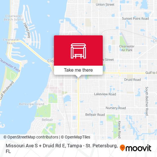 Mapa de Missouri Ave S + Druid Rd E