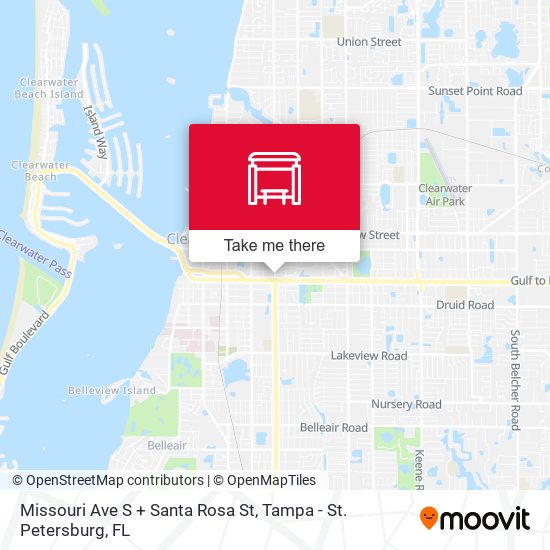 Missouri Ave S + Santa Rosa St map