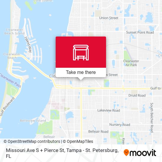 Mapa de Missouri Ave S + Pierce St