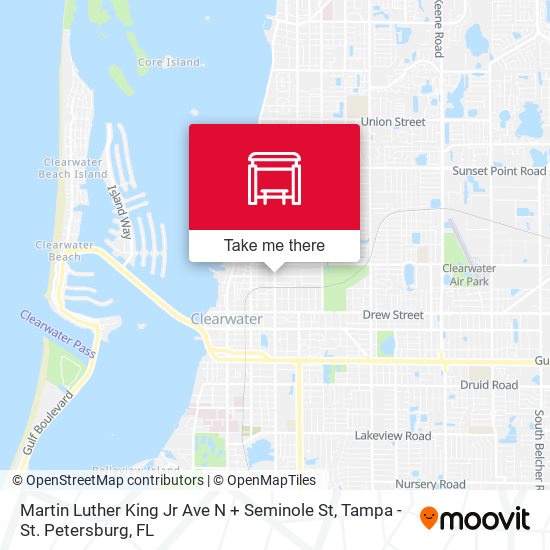 Martin Luther King Jr Ave N + Seminole St map