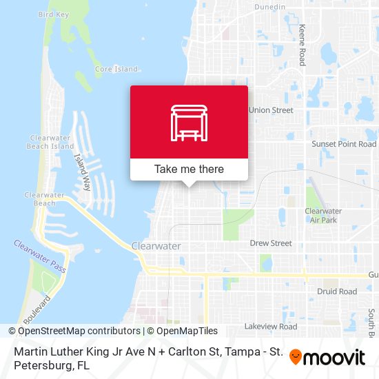 Martin Luther King Jr Ave N + Carlton St map