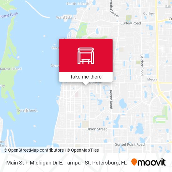 Main St + Michigan Dr E map