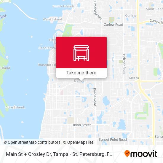 Main St + Crosley Dr map