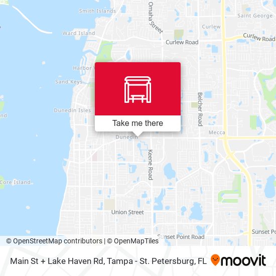 Main St + Lake Haven Rd map