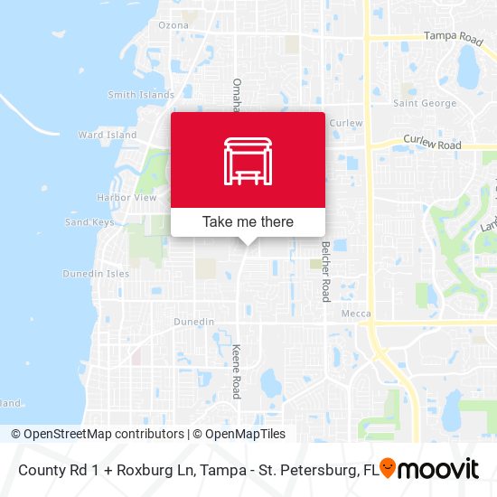 Mapa de County Rd 1 + Roxburg Ln