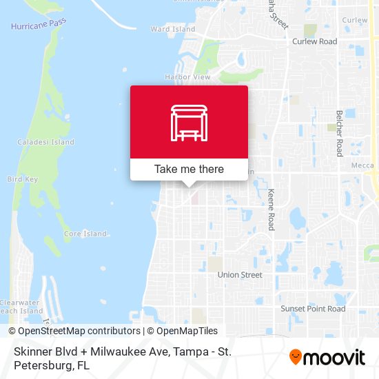 Skinner Blvd + Milwaukee Ave map